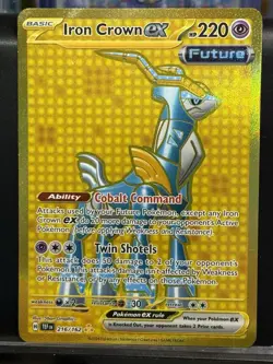 Pokemon TCG Iron Crown EX 216/162 Temporal Forces Hyper Rare Card - Image 1