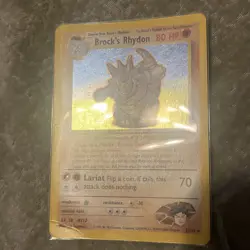 🔥🔥Gym Heroes Brock’s Rhydon Holo 21/132 Rare WOTC Pokemon Card TCG LP 🔥🔥 - Image 1