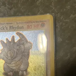 🔥🔥Gym Heroes Brock’s Rhydon Holo 21/132 Rare WOTC Pokemon Card TCG LP 🔥🔥 - Image 4