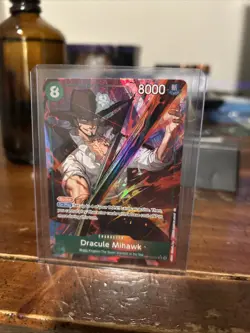 OP12-030 Dracule Mihawk SR Alt Art AA One Piece Card Game TCG CCG English - Image 1