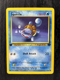 Pokemon Cards: Squirtle Team Rocket 1ST EDITION 68/82 Non-Holo NM - Image 1
