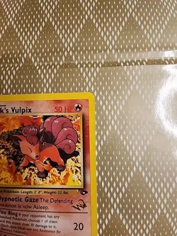 Pokemon Trading Card Brock's Vulpix Gym Challenge 37/132 W Promo Stamp Minty - Image 3
