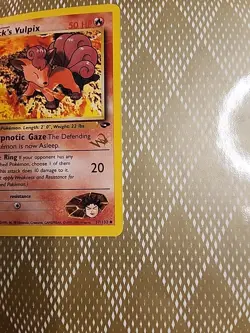 Pokemon Trading Card Brock's Vulpix Gym Challenge 37/132 W Promo Stamp Minty - Image 4