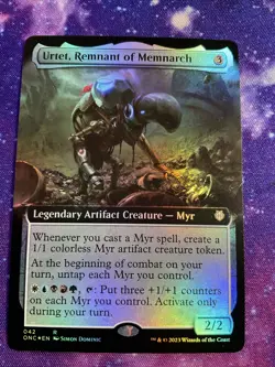 MTG Urtet, Remnant of Memnarch 042 Extended Art Foil NM Phyrexia All Will Be One - Image 1