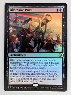 (Foil) Obsessive Pursuit (112) Avatar: The Last Airbender Mtg NM - Image 1