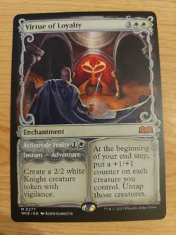Virtue of Loyalty (Showcase) - 0277 (Wilds of Eldraine) - Near Mint NM - Image 1