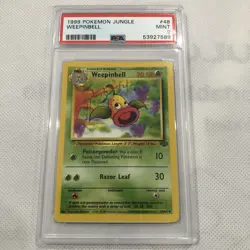 Pokemon Weepinbell Jungle 1999 1st Edition #48 PSA 9 Mint - Image 1