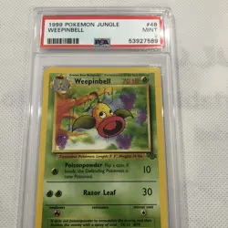 Pokemon Weepinbell Jungle 1999 1st Edition #48 PSA 9 Mint - Image 2
