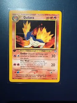Quilava 46/111 Neo Genesis 2002 WOTC MP 1st Edition Pokemon - Image 1