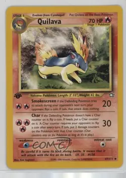 Quilava 1st Ed. Pokemon Neo Genesis #47 2000 - Image 1