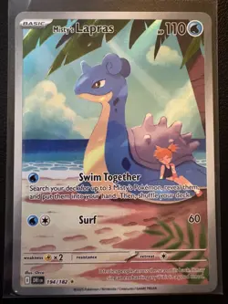 Pokemon Misty's Lapras - 194/182 - Destined Rivals - NM HOLO IR - Image 1
