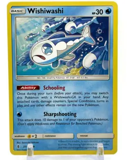 Pokemon Sun & Moon Guardians Rising 37/145 Wishiwashi 4X Mint/NM TCG Playset X4 - Image 2