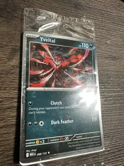Sealed Yveltal 088/132 Reverse Holo Mega Evolution Pokemon EBGAMES PROMO - Image 2