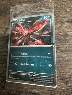 Sealed Yveltal 088/132 Reverse Holo Mega Evolution Pokemon EBGAMES PROMO - Image 3