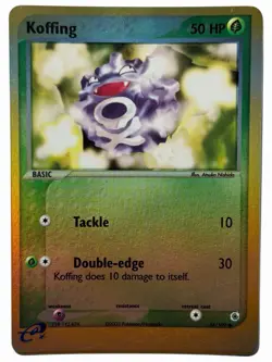 Koffing - EX Ruby & Sapphire 54/109 2003 - E Reader - Pokemon - Reverse Holo NM - Image 1