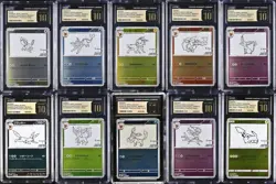 SET 10 CGC 10 PRISTINE JAPANESE POKEMON YU NAGABA & PIKACHU 062-070/SV-P 208/S-P - Image 1