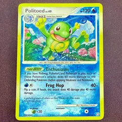 Pokemon TCG Legends Awakened Holo Politoed 12/146 - Image 1