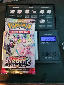 VERY HEAVY! GOD PACKUUU 22.20g Prismatic Evolutions Pokemon TCG Booster (SEALED) - Image 1