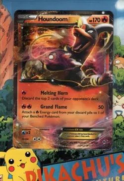 Pokemon TCG Houndoom EX - 21/162 XY BREAKthrough LP/NM - Image 1