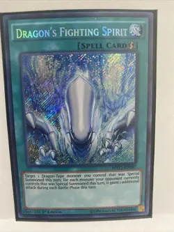 YUGIOH Dragon’s Fighting Spirit MVP1-ENS07 1st Ed Secret Rare NM 1x - Image 1