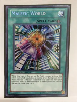 Malefic World YMP1-EN008 Limited Edition Secret Rare VLP Yu-Gi-Oh! - Image 1