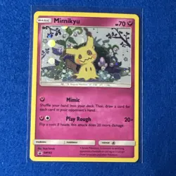 Mimikyu Sun & Moon Black Star Promo SM163 Holo Pokemon TCG Card LP EX - Image 1