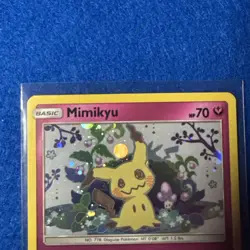 Mimikyu Sun & Moon Black Star Promo SM163 Holo Pokemon TCG Card LP EX - Image 2