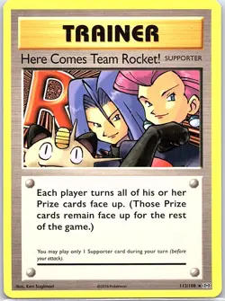Here Comes Team Rocket! 113/108 Non Holo XY - Evolutions - Pokemon Card - NM - Image 1