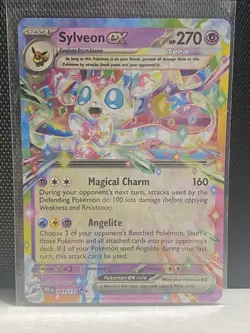 Scarlet And Violet Prismatic Evolutions Sylveon Ex Double Rare Card. - Image 1