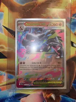 Mega Charizard X ex 013/094 ME02: Phantasmal Flames Pokemon Card NM - Image 4