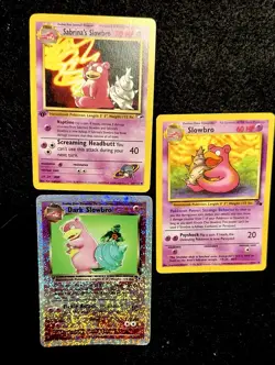 Pokemon Legendary Collection Reverse Holo Slowbro Lot Vintage, 1st Ed. 9 Cards - Image 1