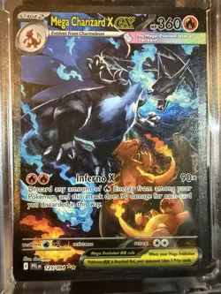 Mega Charizard x Ex 125/094 SR Full Art Phantasmal Flames English Pokemon Card - Image 1