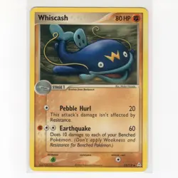 Pokemon TCG Whiscash 55/110 EX Holon Phantoms Regular Uncommon Card EN-MP 2006 - Image 1