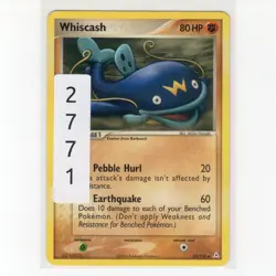 Pokemon TCG Whiscash 55/110 EX Holon Phantoms Regular Uncommon Card EN-MP 2006 - Image 3
