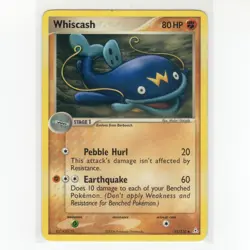 Pokemon TCG Whiscash 55/110 EX Holon Phantoms Regular Common Card EN-LP 2006 - Image 1