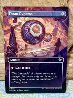 Thran Dynamo BORDERLESS Commander Masters LP MTG CMM - Image 1