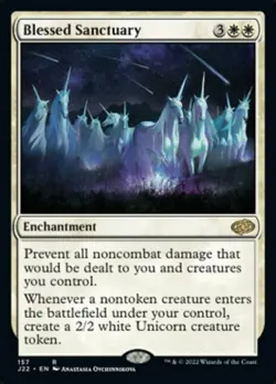 1 x Blessed Sanctuary - Jumpstart 2022 - NM-Mint - MTG - Image 1