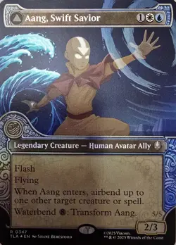 Aang, Swift Savior : MTG *FOIL Showcase* Avatar: The Last Airbender #0347 / NM - Image 1