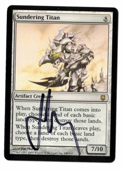 Sundering Titan Darksteel signed by artist Jim Murray! - Image 1