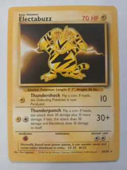 Electabuzz 20/102 - Base Set Unlimited Non Holo Rare | Pokemon TCG - Image 1