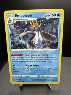 Pokemon TCG SWSH Brilliant Stars Empoleon 037/172 Cosmos Holo Promo NM! - Image 1