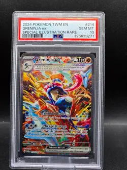 Pokemon 2024 Greninja ex 214/167 SIR Twilight Masquerade GEM MINT PSA 10 - Image 1
