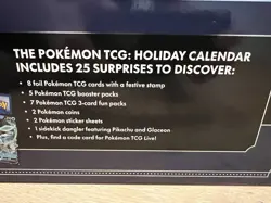 NEW in Box Pokemon TCG: 2023 Holiday Advent Calendar Includes 25 Surprises 820650852565 - Image 3