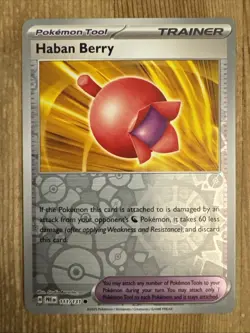 Haban Berry Reverse Holo 111/131 Pokemon Prismatic Evolutions NM - Image 1
