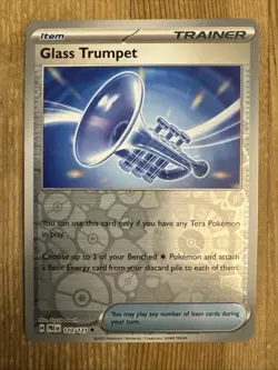 Glass Trumpet Reverse Holo 110/131 Pokemon Prismatic Evolutions NM - Image 1