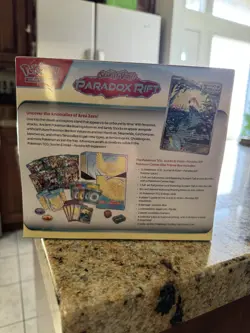 Paradox Rift Pokemon Center Exclusive ETB factory Sealed Roaring Moon - Image 2