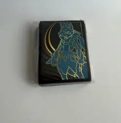 Pokemon ETB Sleeves - Mega Evolution Lucario Sealed New 65 Sleeves - Image 1
