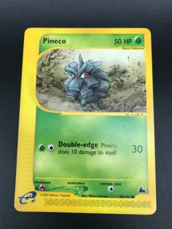 Pineco 86/144 Common Skyridge Pokemon Vintage E Series WOTC NM 2003 - Image 1
