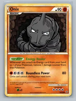 Pokemon TCG Onix (56) 56/95 Unleashed Normal MP - Image 1