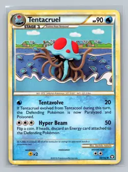 Pokemon TCG Tentacruel 50/102 Triumphant Normal MP - Image 1